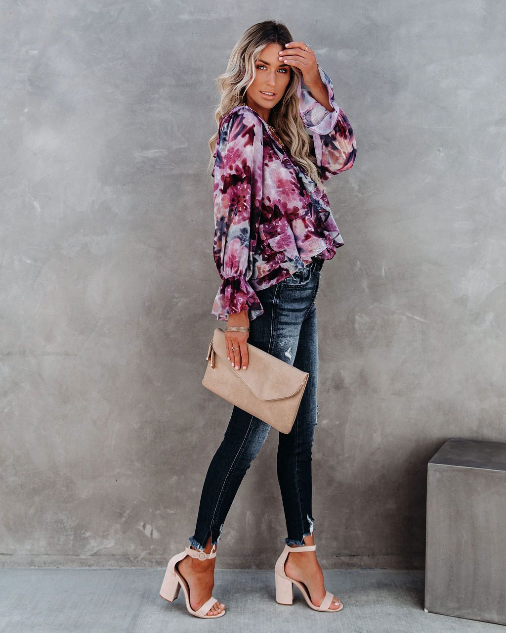 Better Days Floral Ruffle Blouse - FINAL SALE sold by Vici product image thumbnail 6