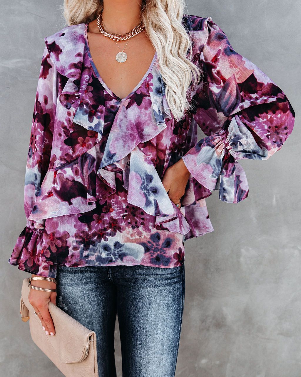 Better Days Floral Ruffle Blouse - FINAL SALE sold by Vici product image thumbnail 10