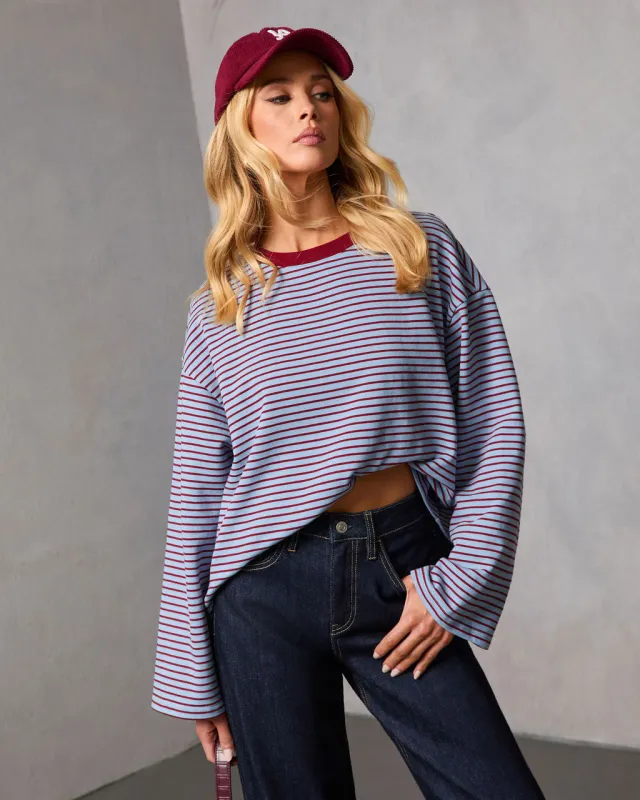 Korena Knit Striped Top sold by Vici