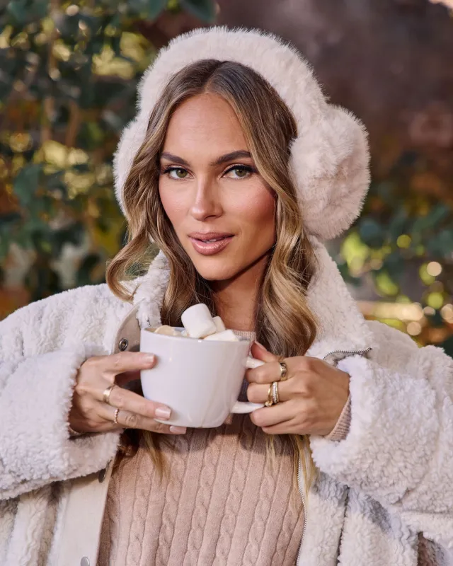 Iced Daydream Faux Fur Ear Muffs sold by Vici