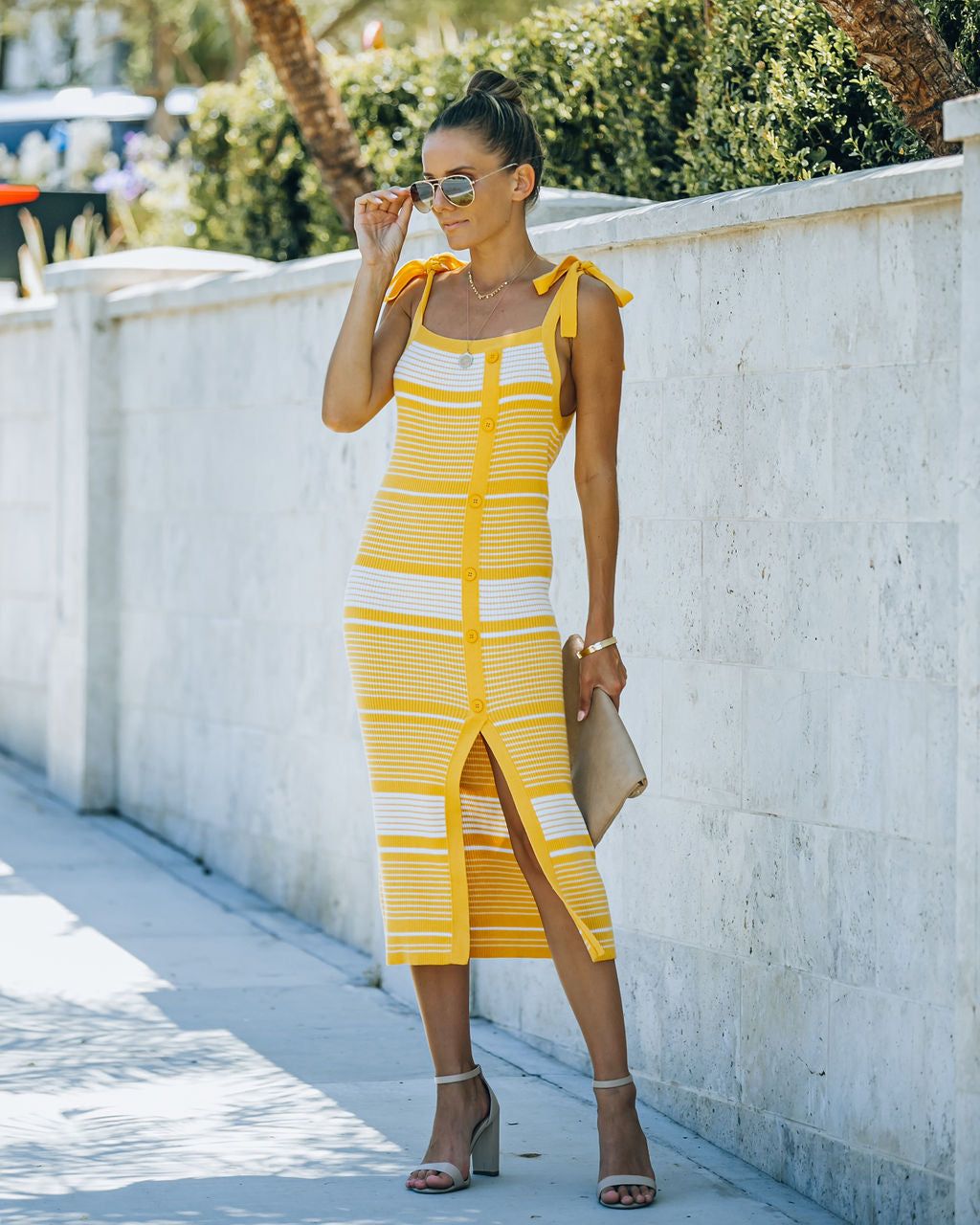 Ava Striped Knit Midi Dress - FINAL SALE sold by Vici product image thumbnail 7