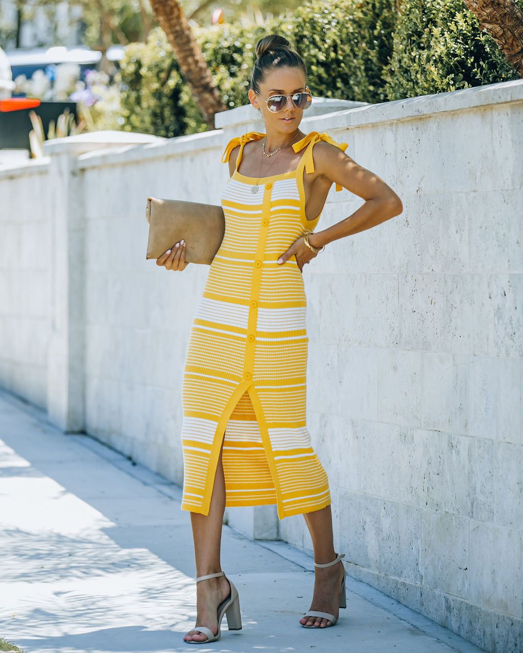 Ava Striped Knit Midi Dress - FINAL SALE sold by Vici product image thumbnail 9