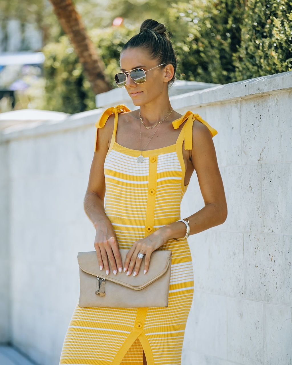 Ava Striped Knit Midi Dress - FINAL SALE sold by Vici product image thumbnail 6