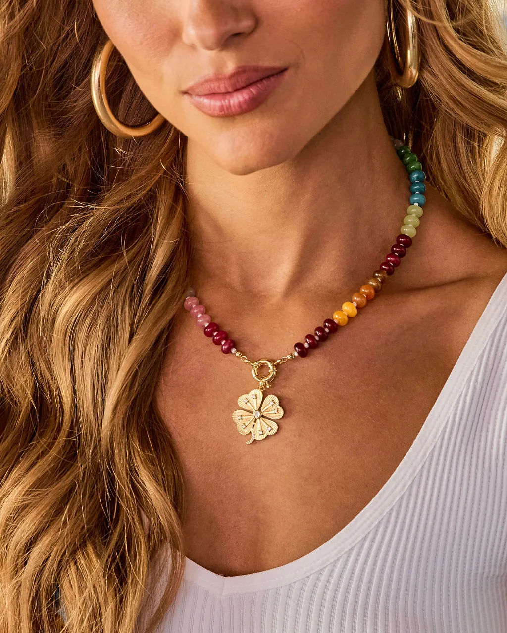 Good Luck Lucky Charm Colorful Beaded Necklace sold by Vici product image thumbnail 4