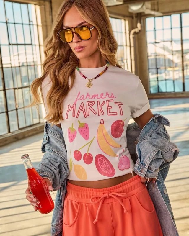 Farmers Market Harvest Short Sleeve Graphic Tee sold by Vici