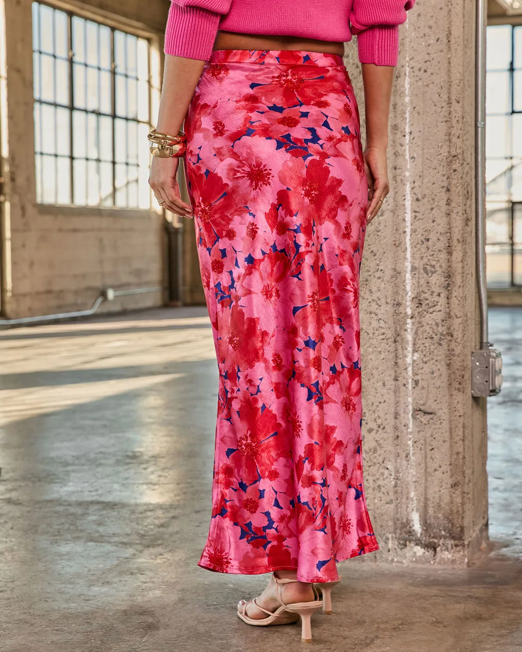 Bloom Again Printed Midi Skirt sold by Vici product image thumbnail 4