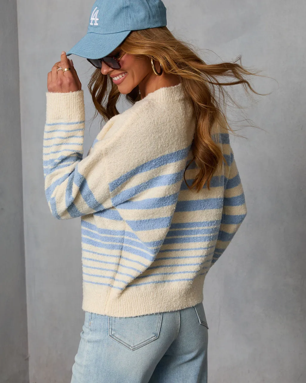 Soraia Striped Knit Sweater sold by Vici product image thumbnail 4