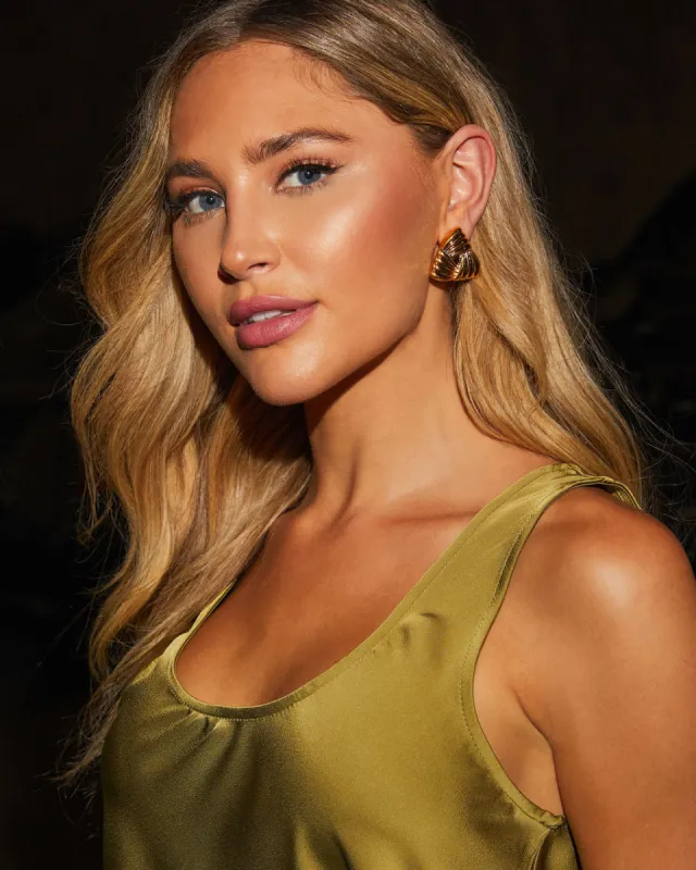 Glam Time Triangle Stud Earrings made by Vici