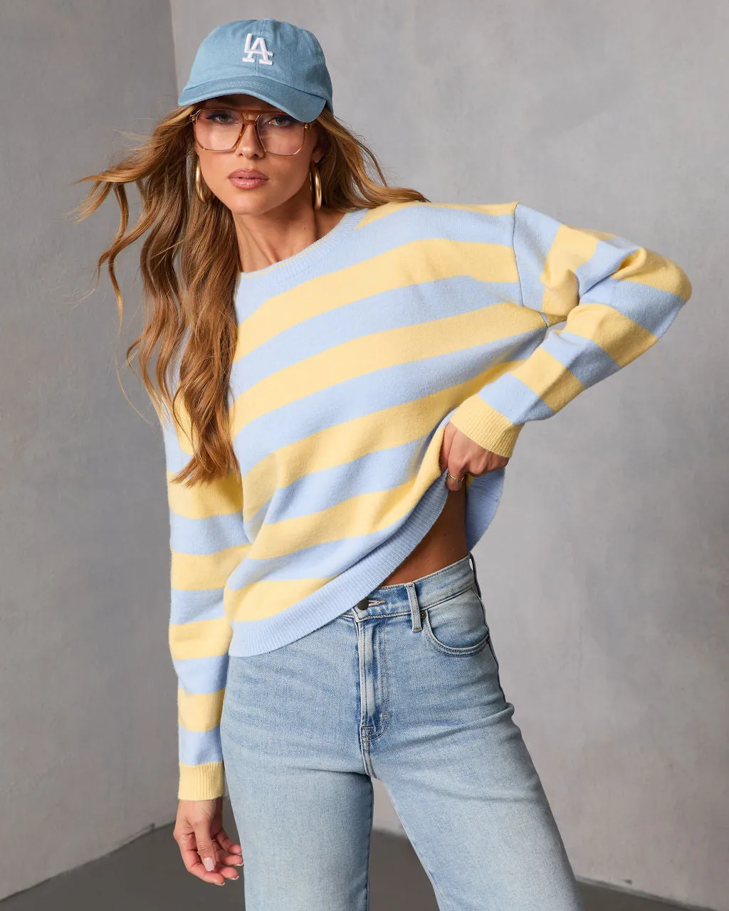 Modern Heir Striped Knit Sweater sold by Vici product image thumbnail 5