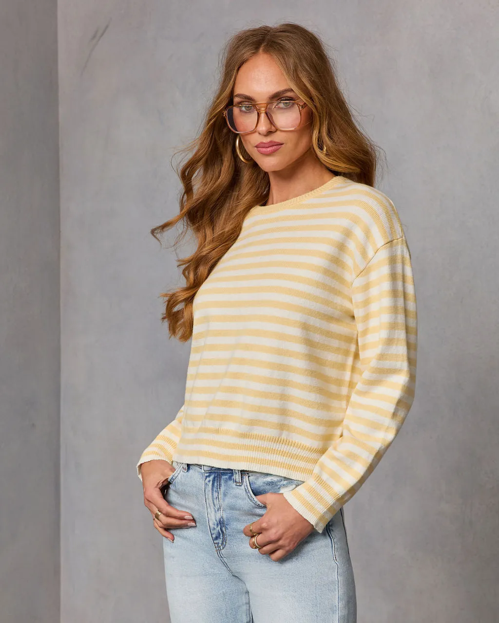 Easy Days Striped Knit Sweater sold by Vici product image thumbnail 3