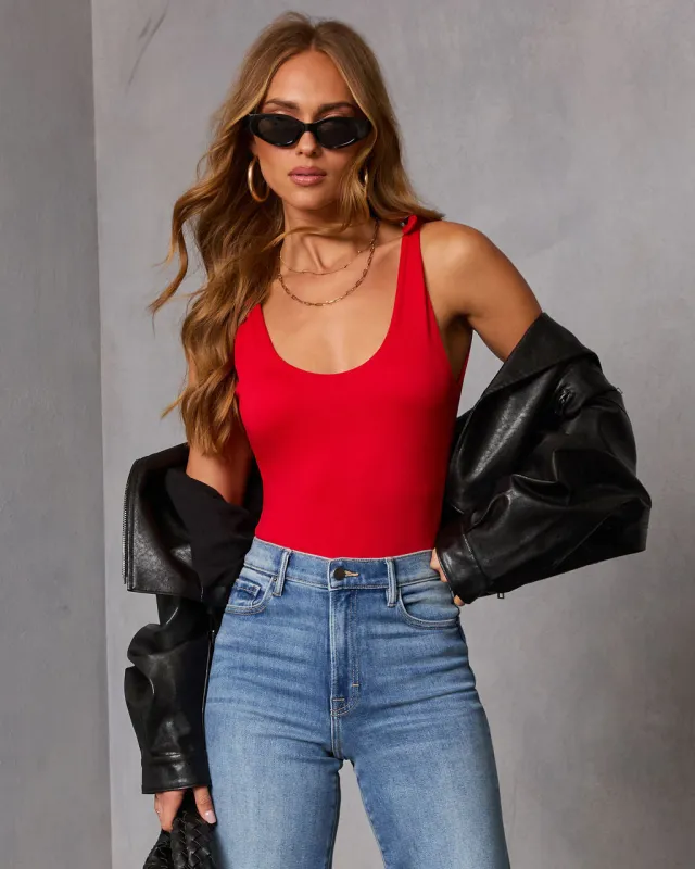Style Shift Shoulder Tie Bodysuit made by Vici