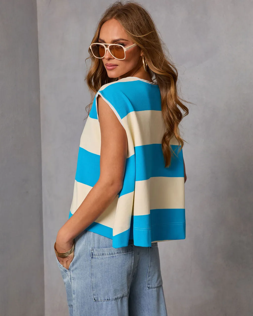 Ambar Striped Tank Top sold by Vici product image thumbnail 4