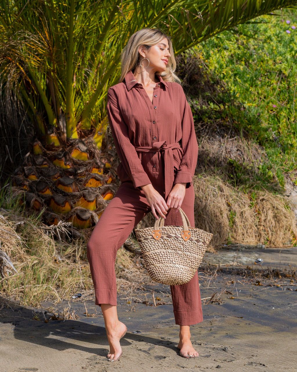 Astrid Cotton Pocketed Jumpsuit sold by Vici product image thumbnail 3