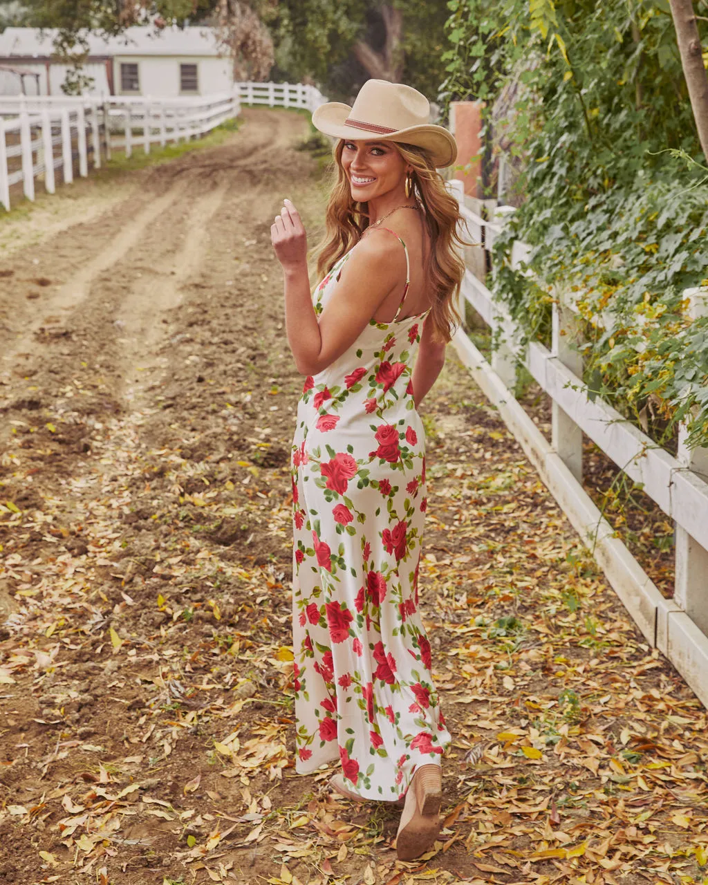Juniper Rose Floral Slip Maxi Dress sold by Vici product image thumbnail 4