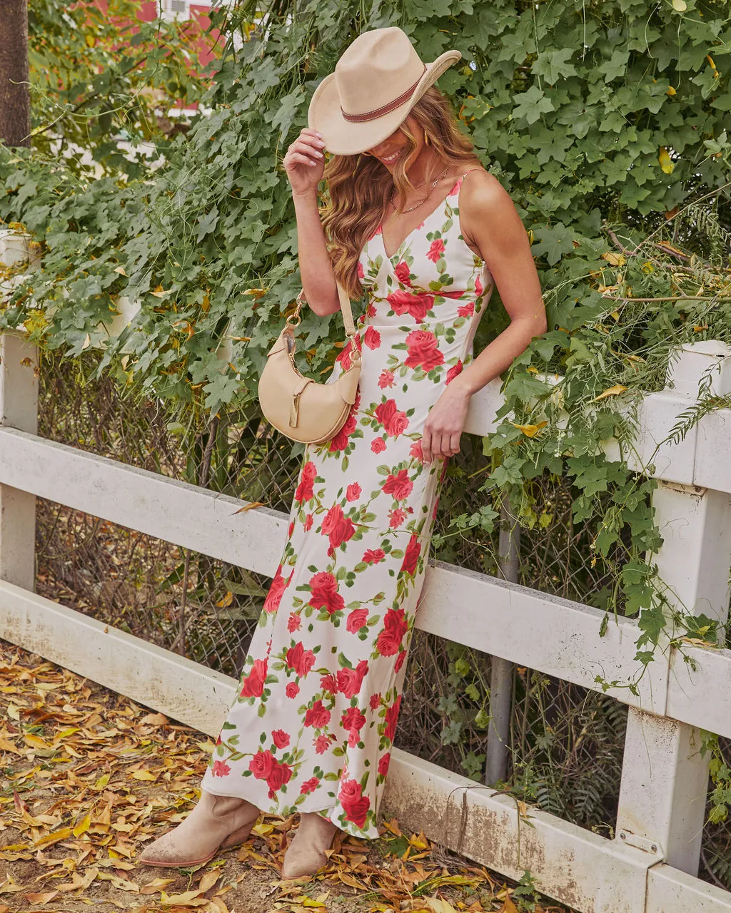 Juniper Rose Floral Slip Maxi Dress sold by Vici product image thumbnail 3