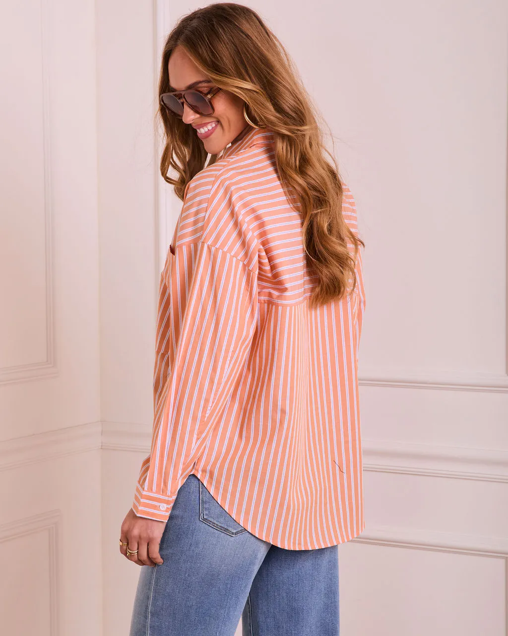 Isolyn Striped Button Down Top sold by Vici product image thumbnail 4