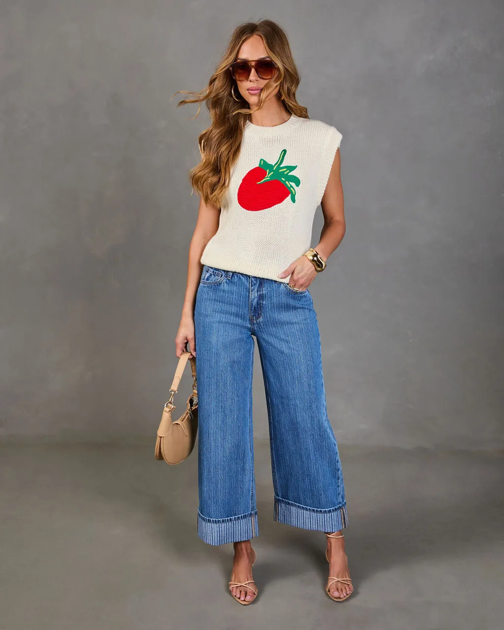 Berry Darling Knit Strawberry Sweater sold by Vici product image thumbnail 2