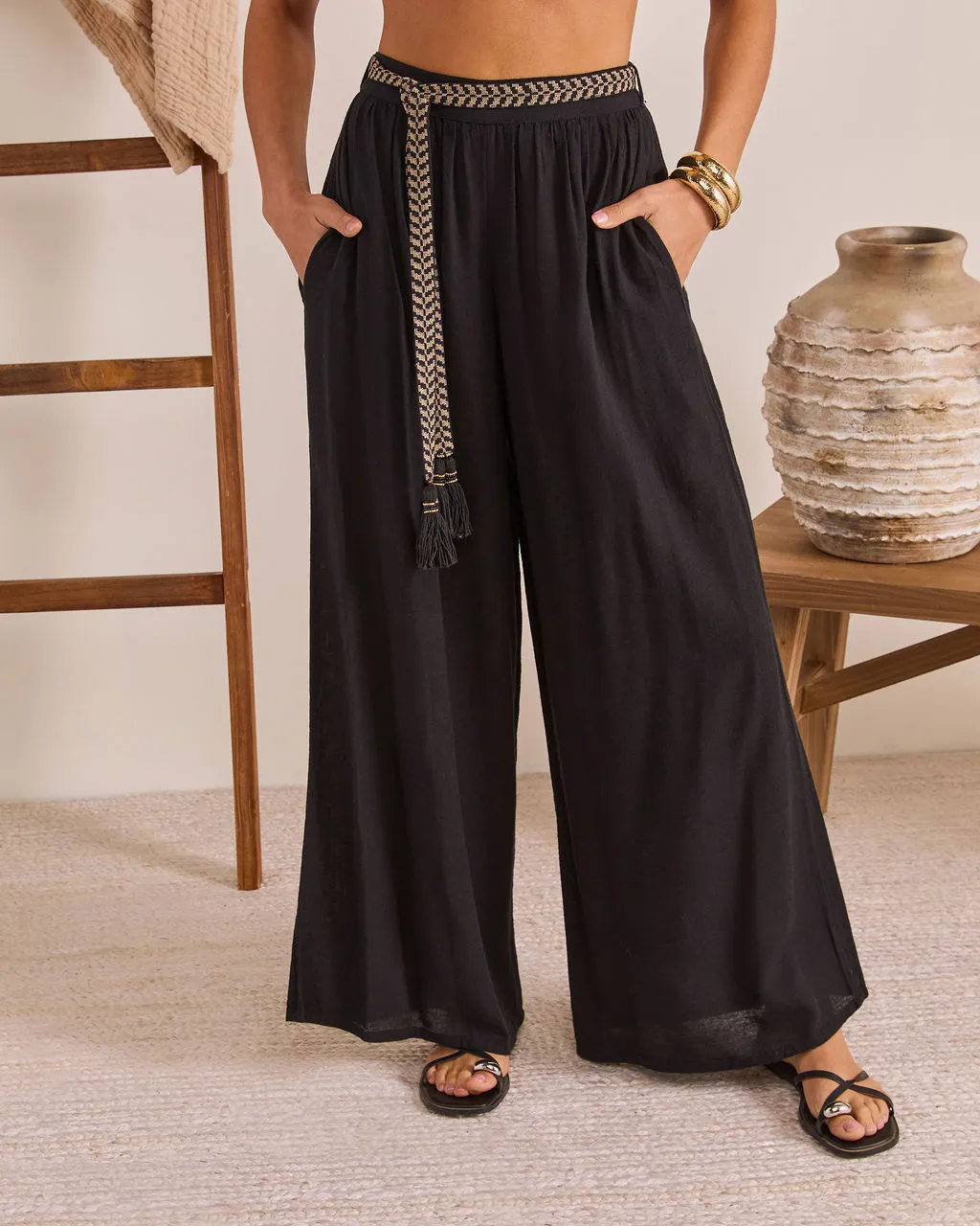 Arana Relaxed Belted Pants sold by Vici product image thumbnail 2