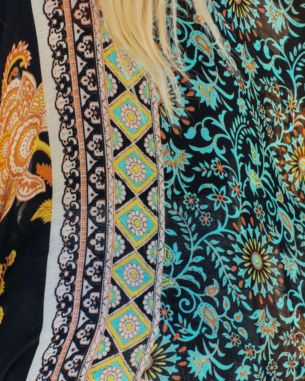 Beautiful Soul Printed Kaftan - Black Multi sold by Vici product image thumbnail 4