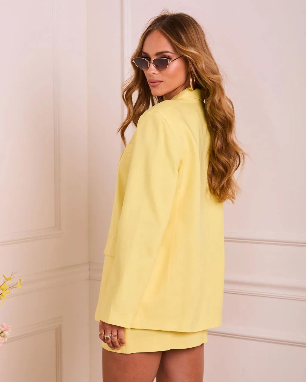 Mellora Oversized Linen Blazer sold by Vici product image thumbnail 4