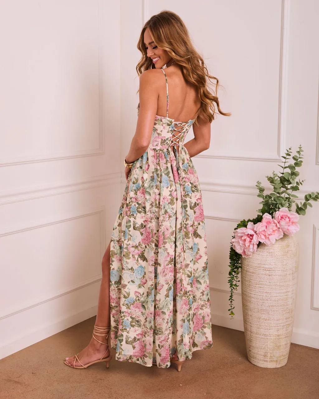 Morning Harmony Floral Maxi Dress sold by Vici product image thumbnail 4