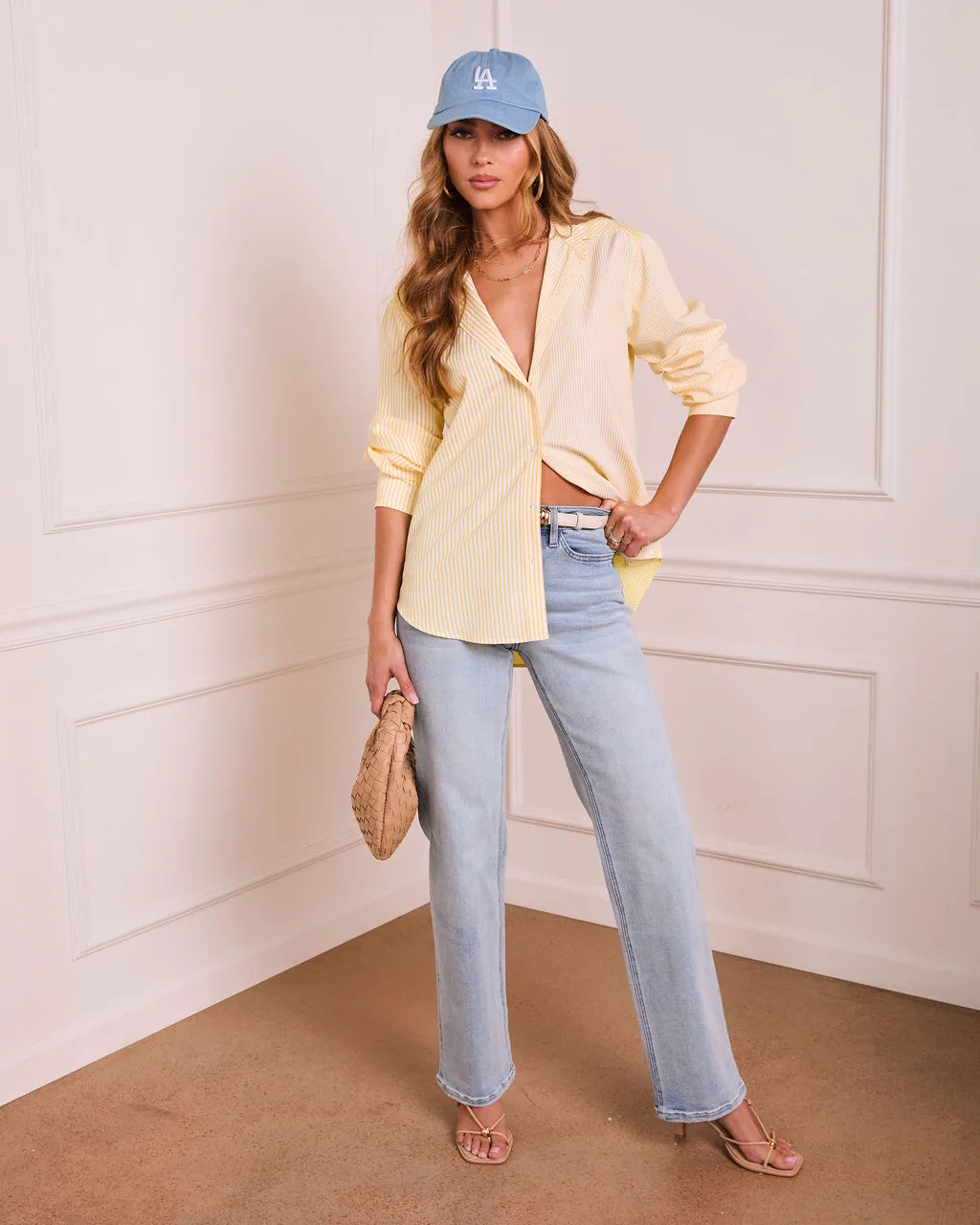 Casual Poise Striped Button Down Top sold by Vici product image thumbnail 2