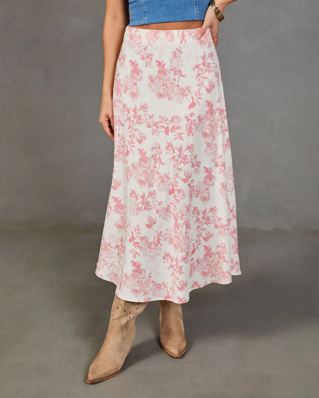 Daywear Darling Floral Midi Skirt sold by Vici