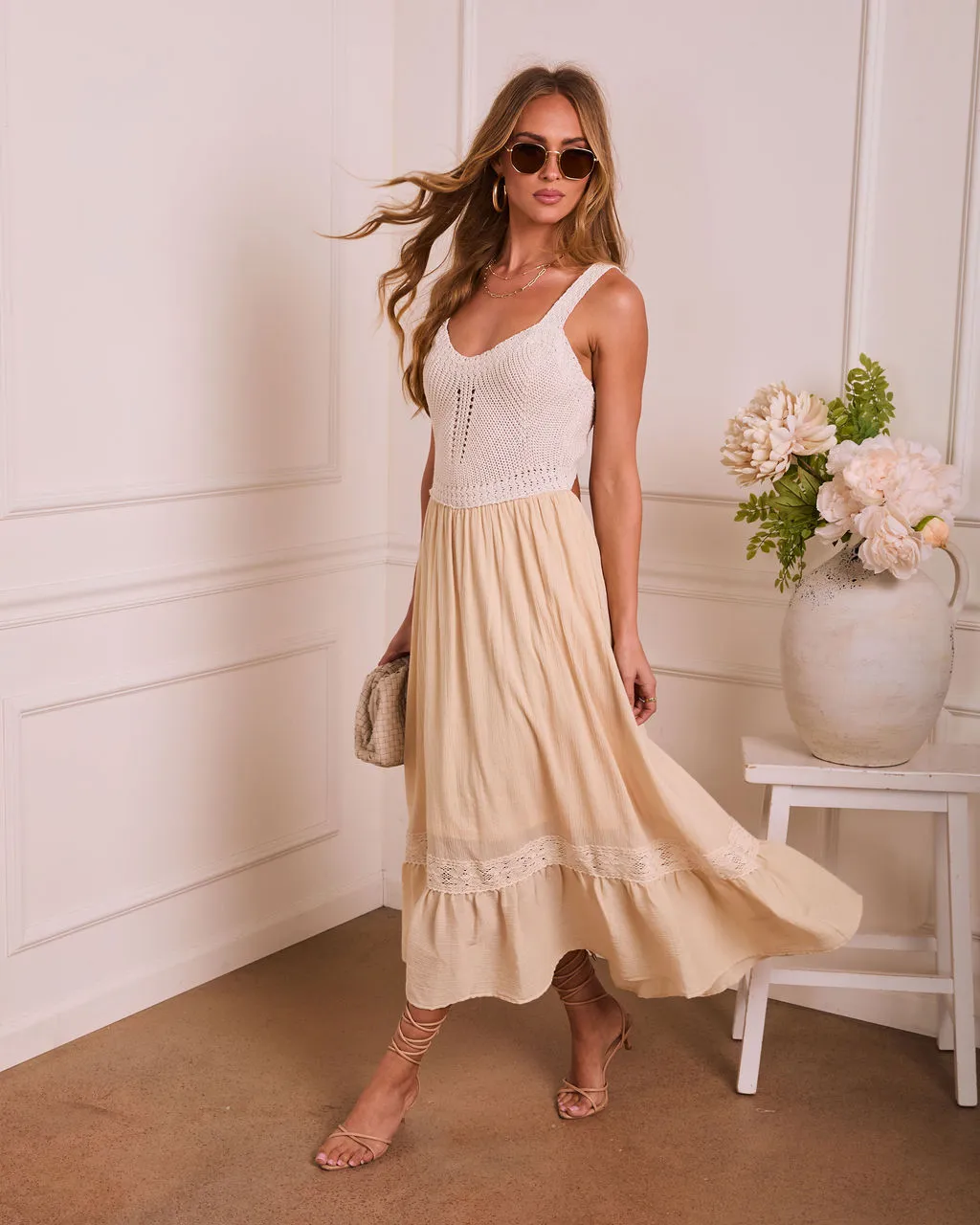 Fine Romance Color Block Midi Dress sold by Vici product image thumbnail 3