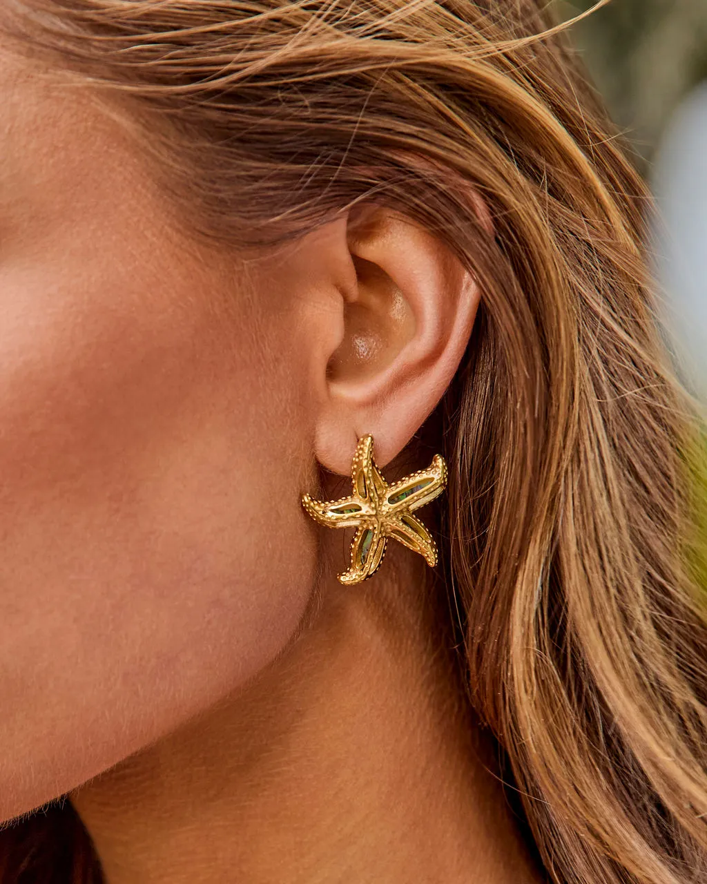 Seabright Tide Starfish Stud Earrings sold by Vici