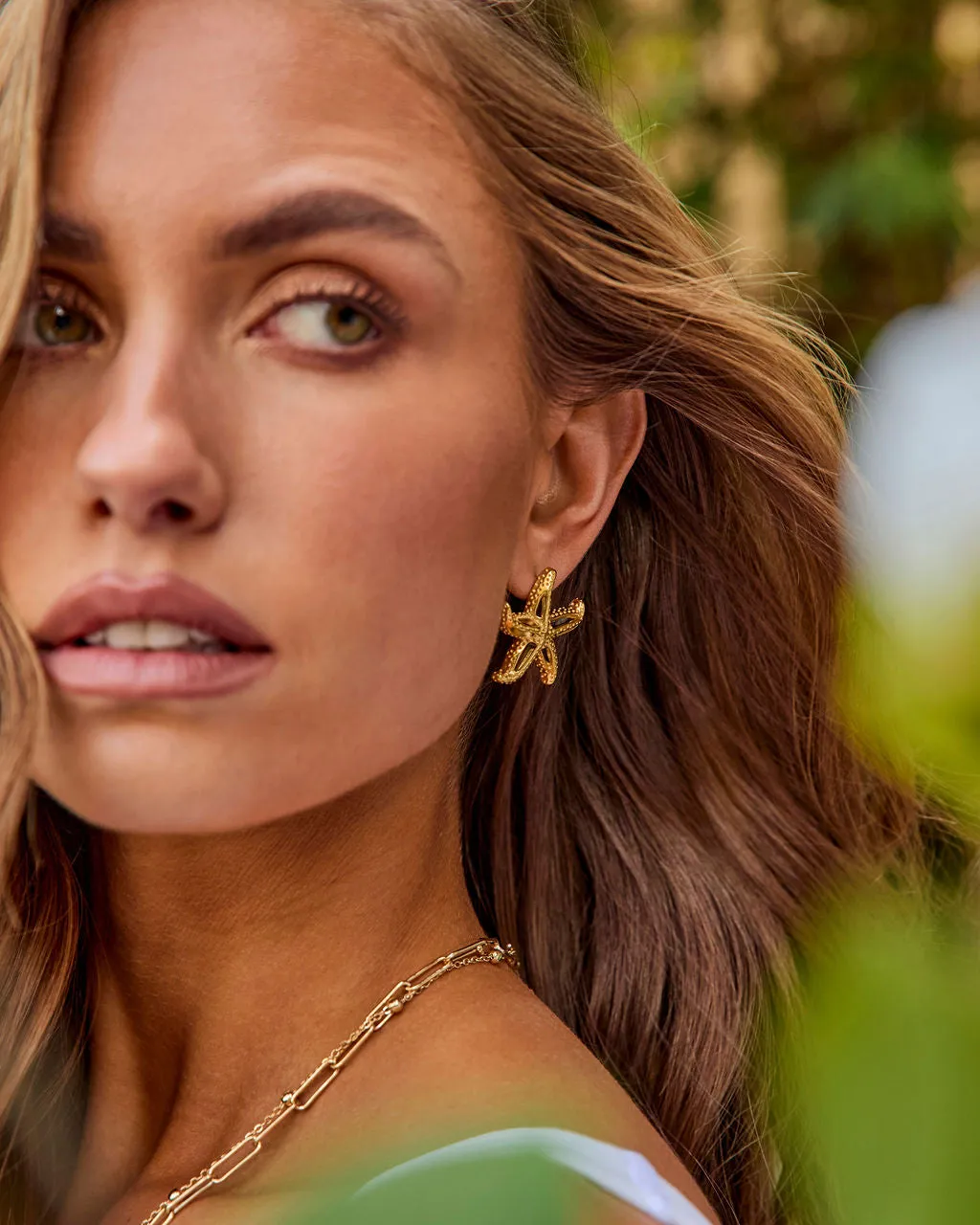 Seabright Tide Starfish Stud Earrings sold by Vici product image thumbnail 2