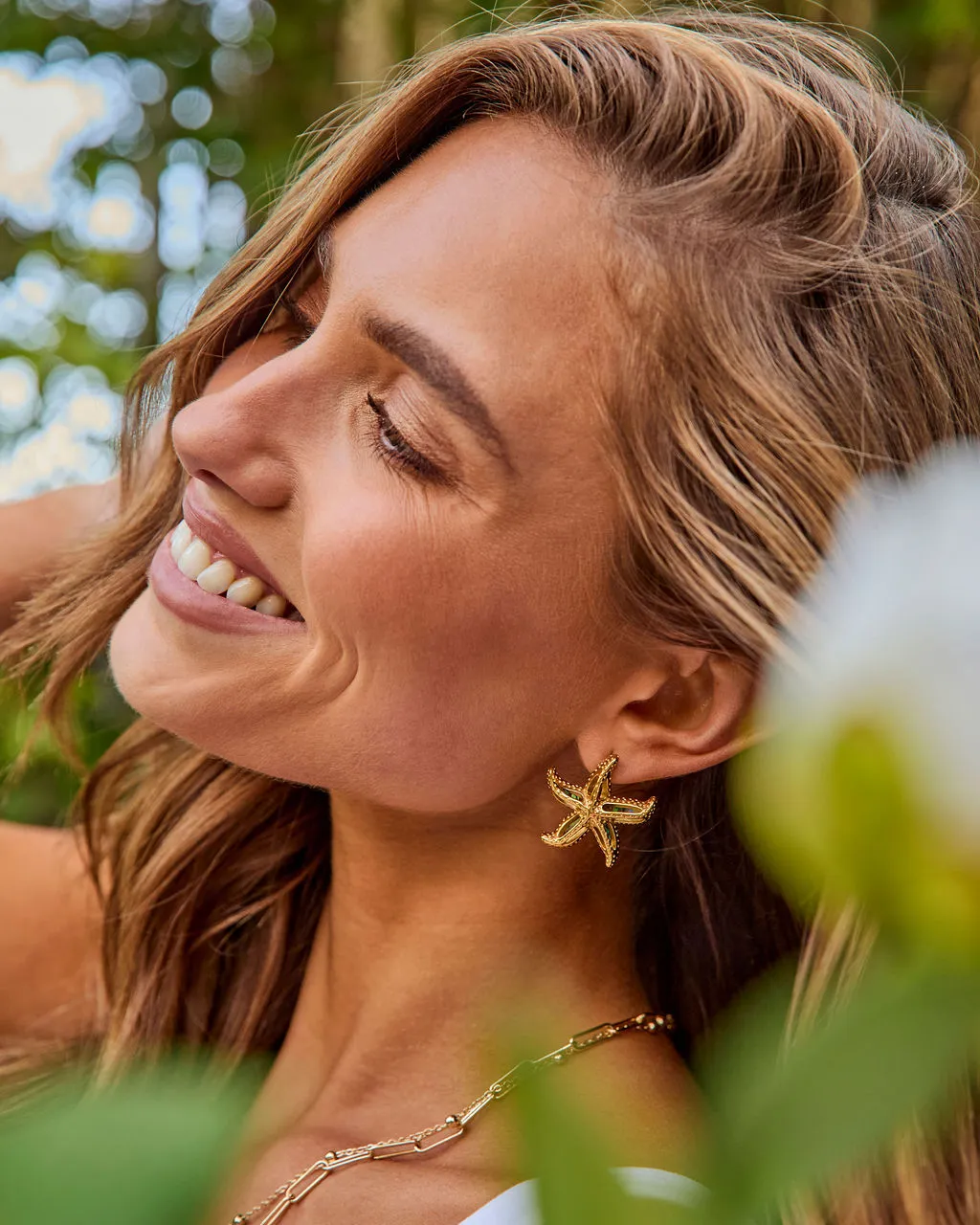 Seabright Tide Starfish Stud Earrings sold by Vici product image thumbnail 3