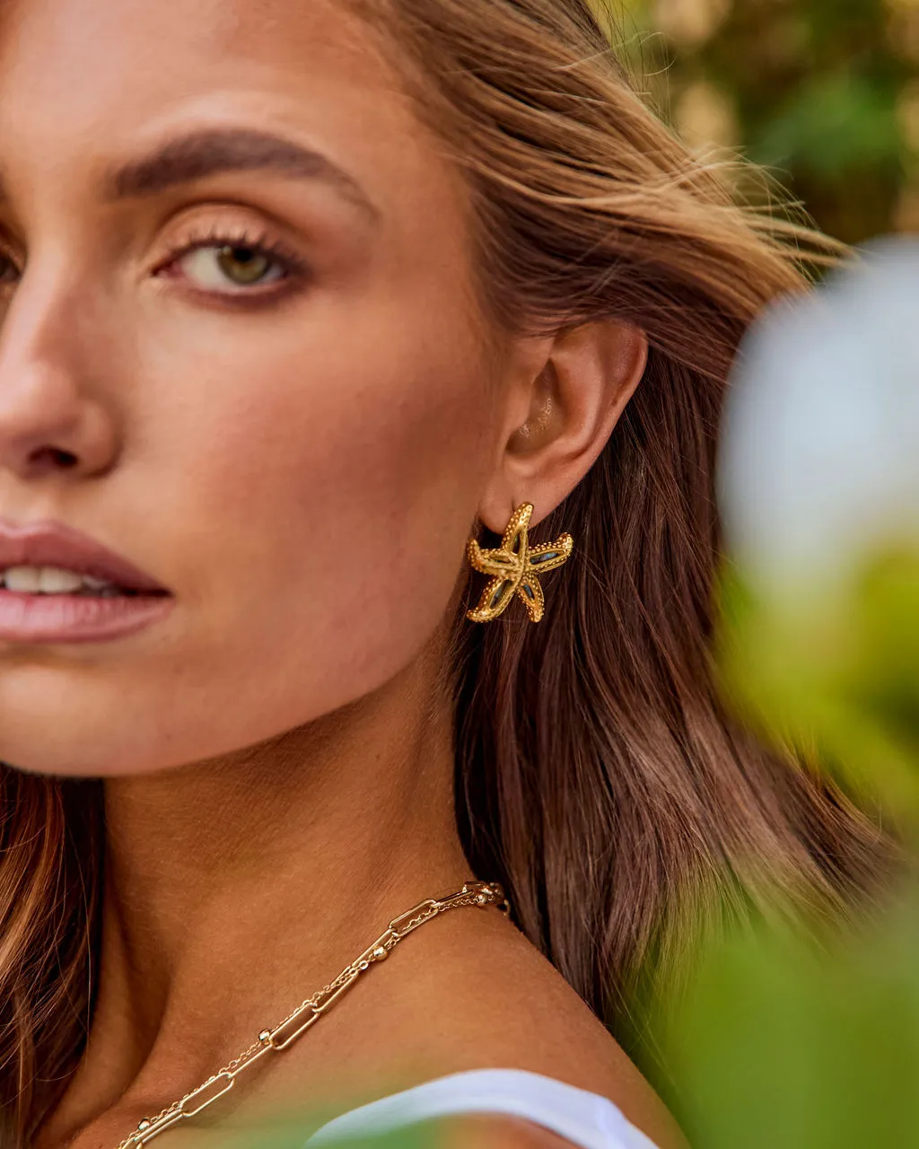 Seabright Tide Starfish Stud Earrings sold by Vici product image thumbnail 4