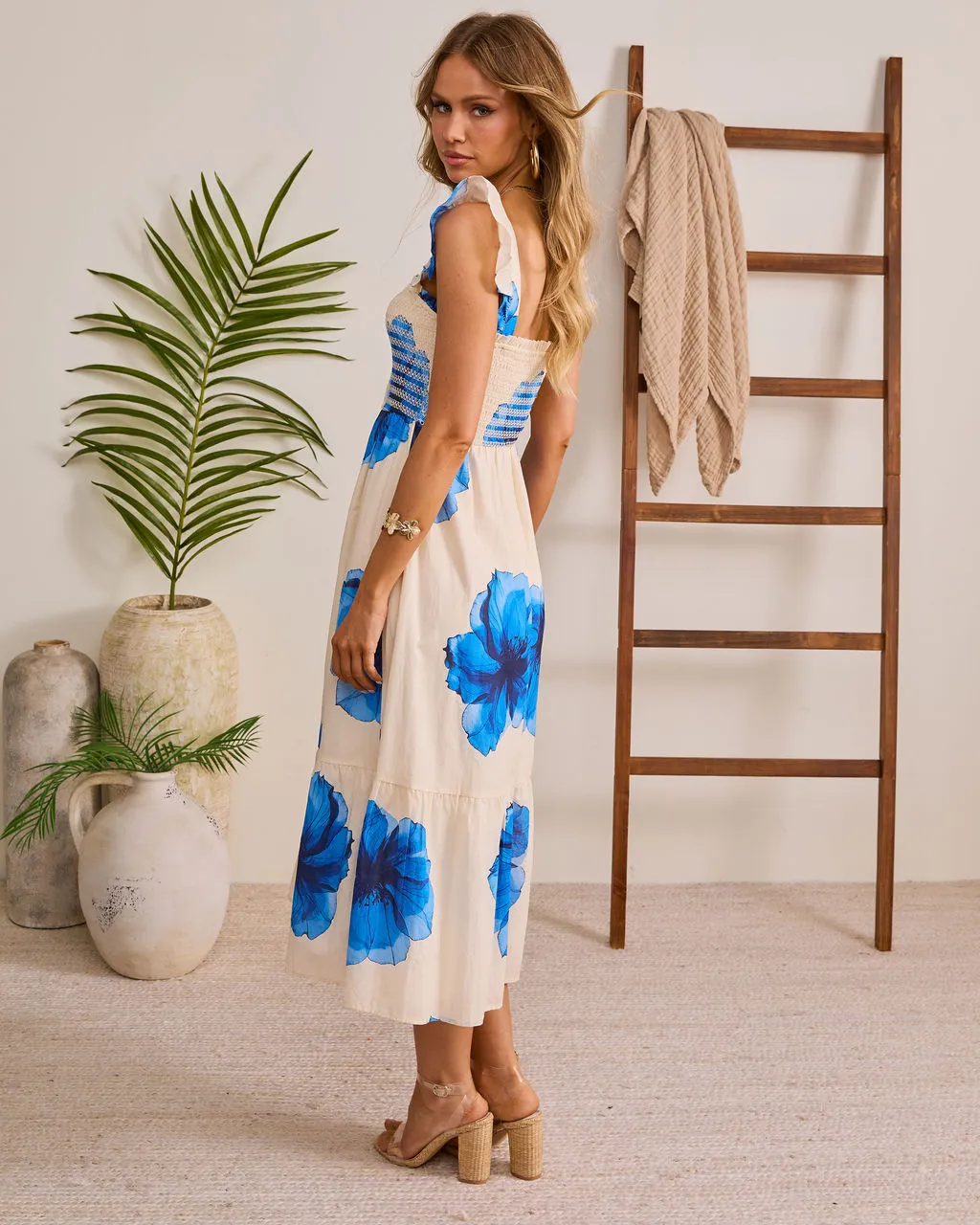 Glow Mode Floral Midi Dress sold by Vici product image thumbnail 4