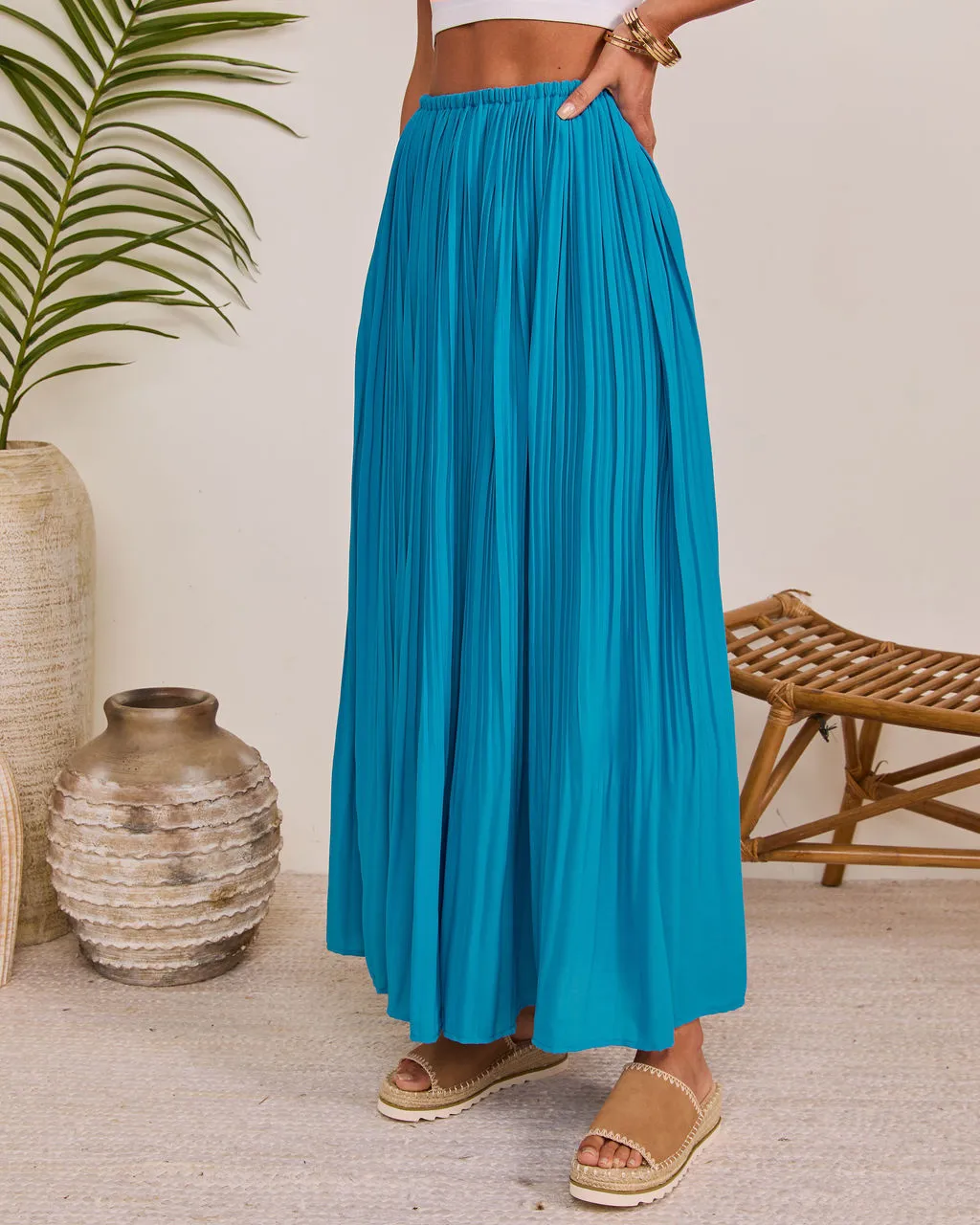 Fresh Daydream Pleated Maxi Skirt sold by Vici product image thumbnail 3