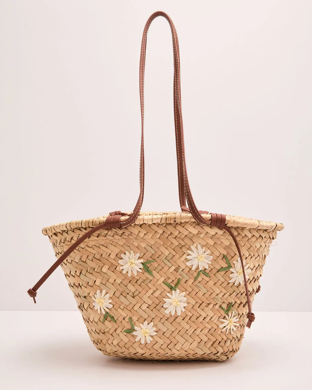 Polished Wildflower Floral Straw Tote Bag sold by Vici product image thumbnail 3