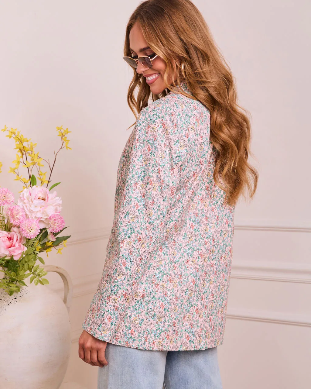 Dewy Meadow Floral Print Blazer sold by Vici product image thumbnail 4