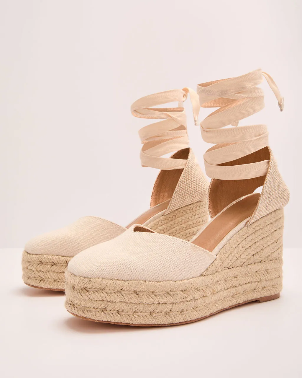 Jennifer Raffia Wedge Sandals sold by Vici product image thumbnail 2
