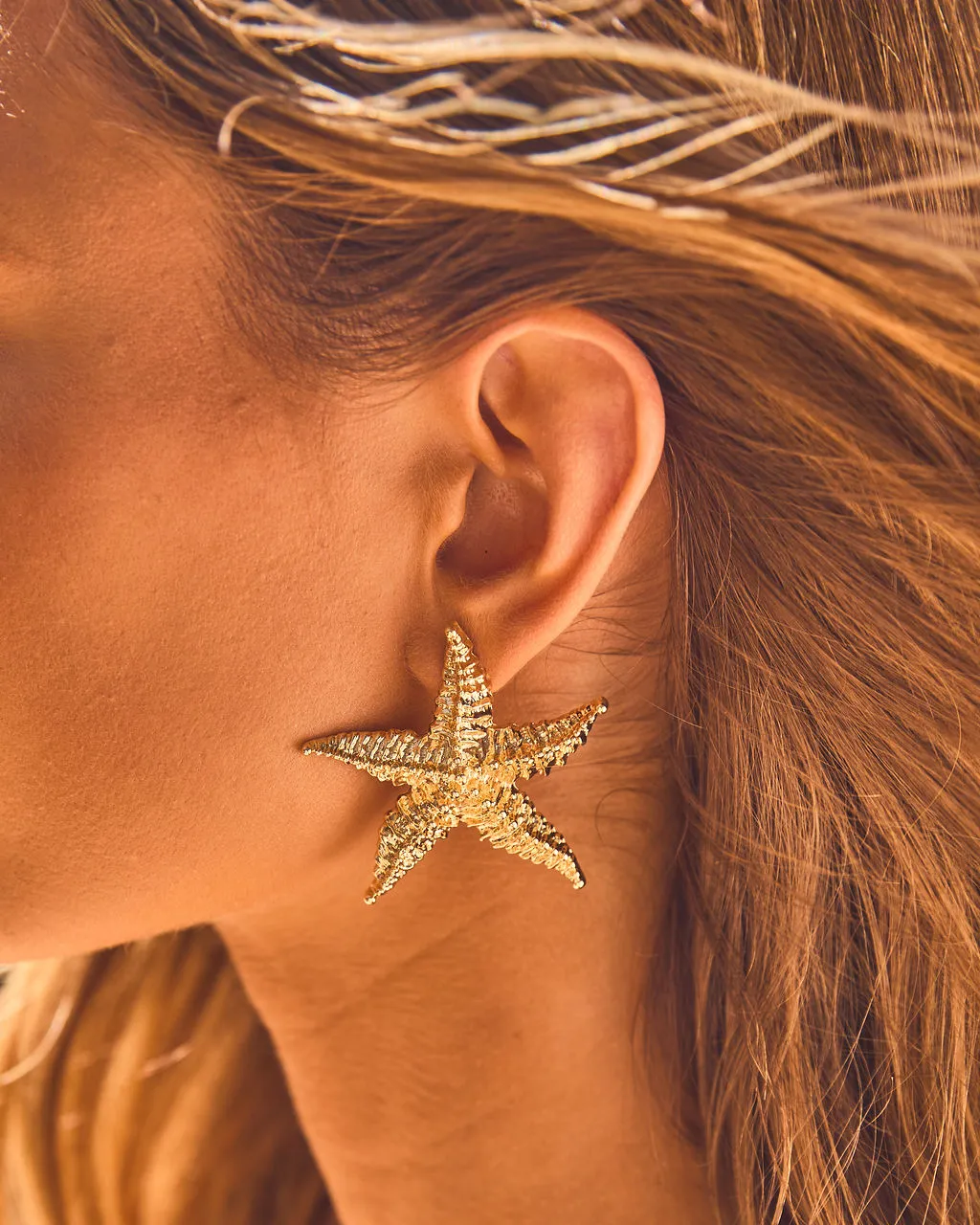 Paradise Tide Starfish Stud Earrings sold by Vici