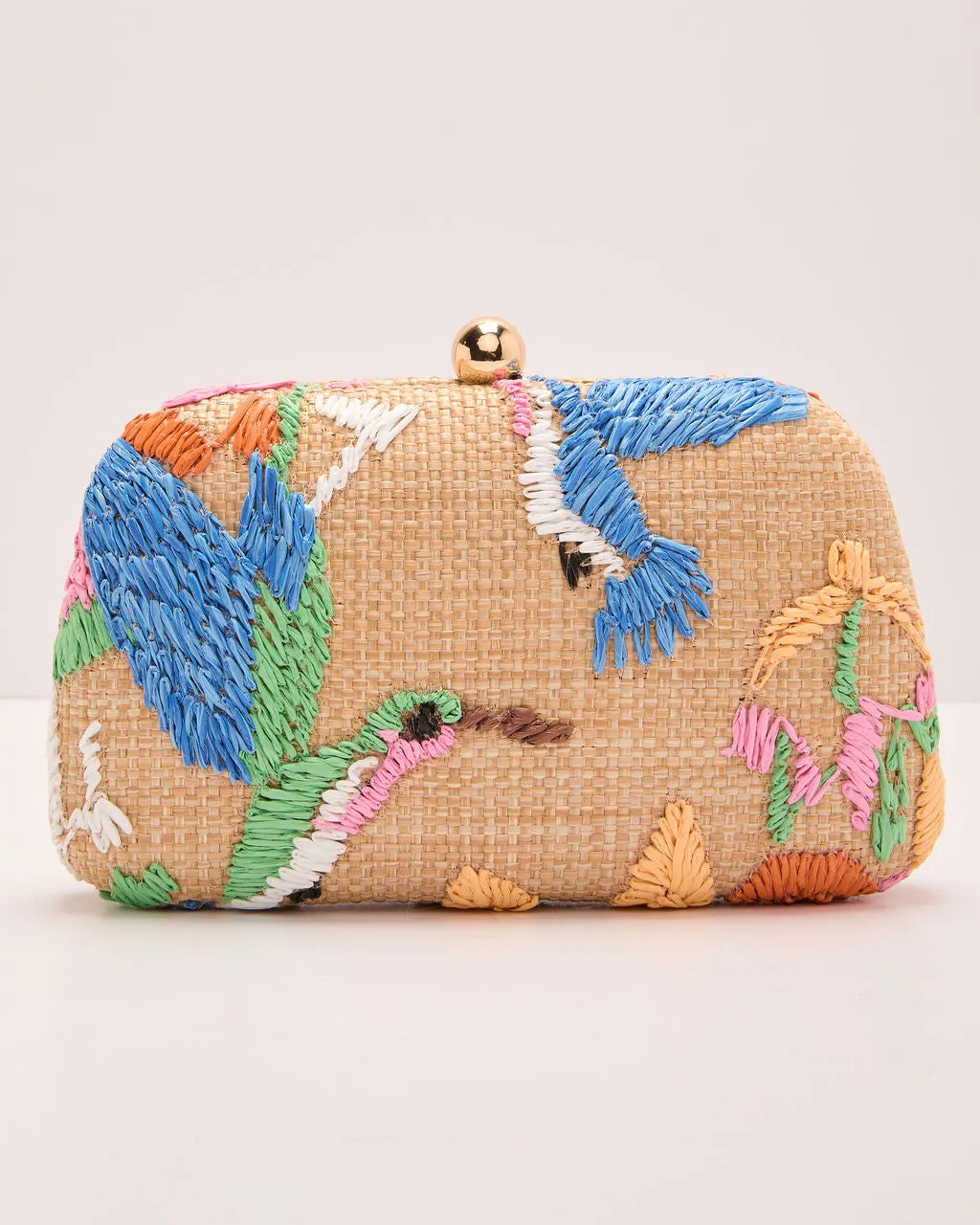 Island Charm Embroidered Tropical Clutch sold by Vici product image thumbnail 3