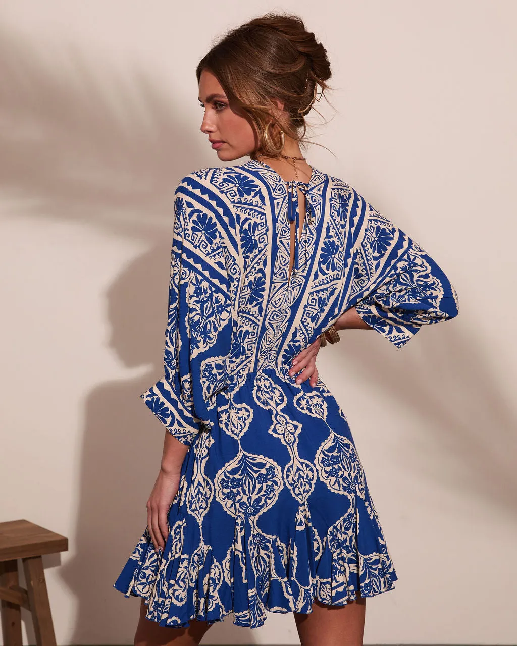 Riviera Radiant Abstract Print Mini Dress sold by Vici product image thumbnail 4
