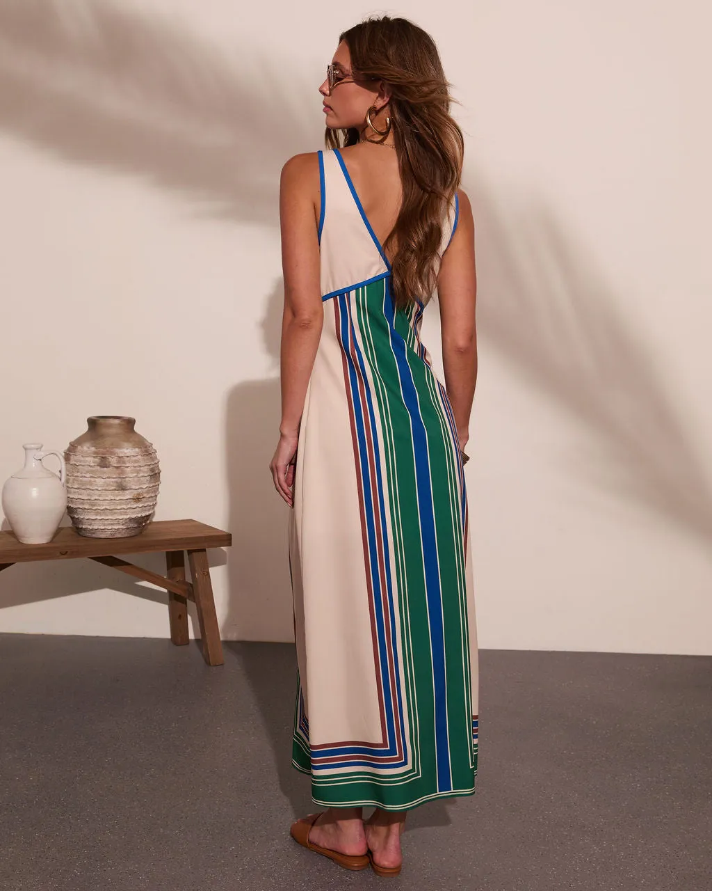 Coastal Current Striped Maxi Dress sold by Vici product image thumbnail 4