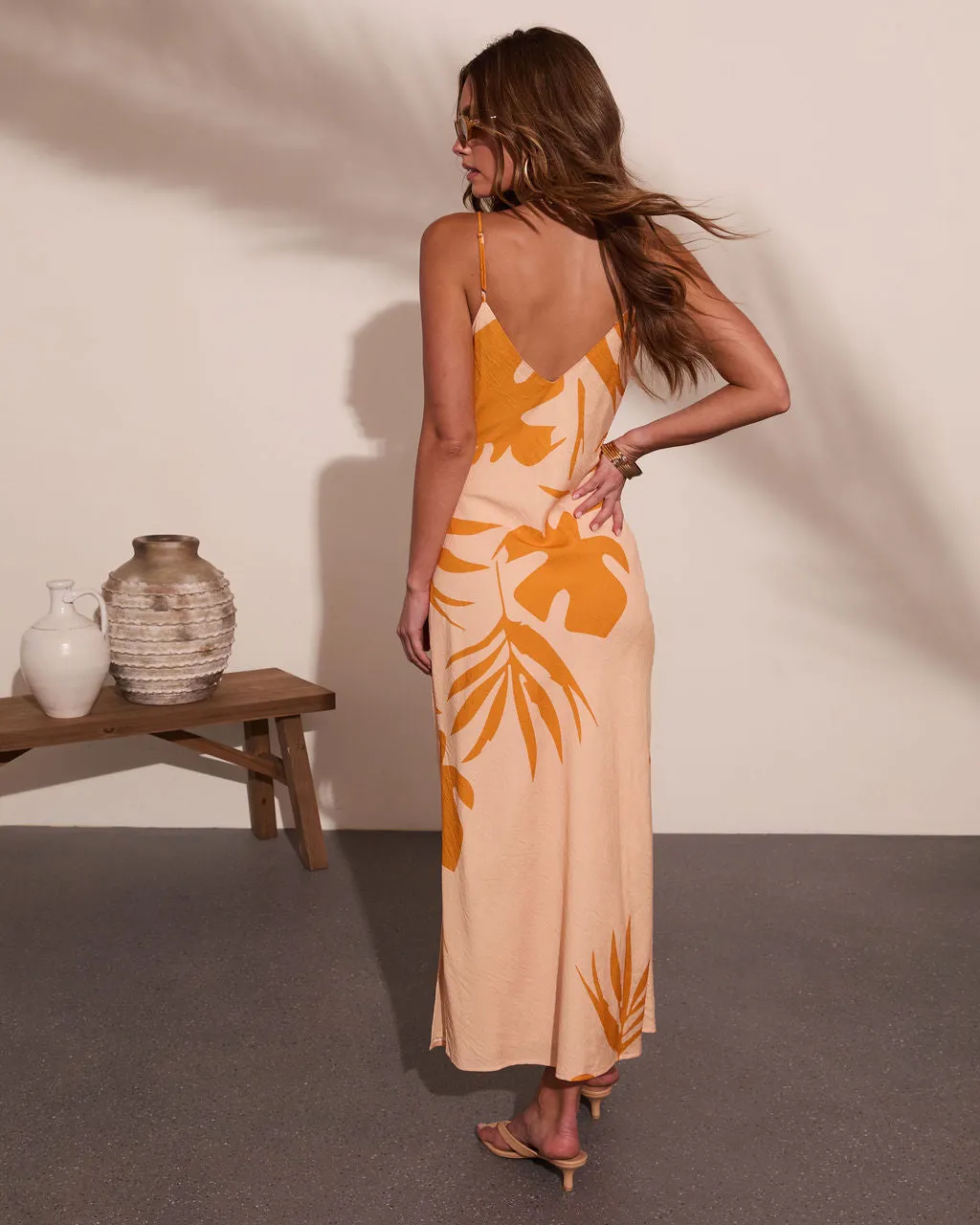 Palm Poise Tropical Print Maxi Dress sold by Vici product image thumbnail 4