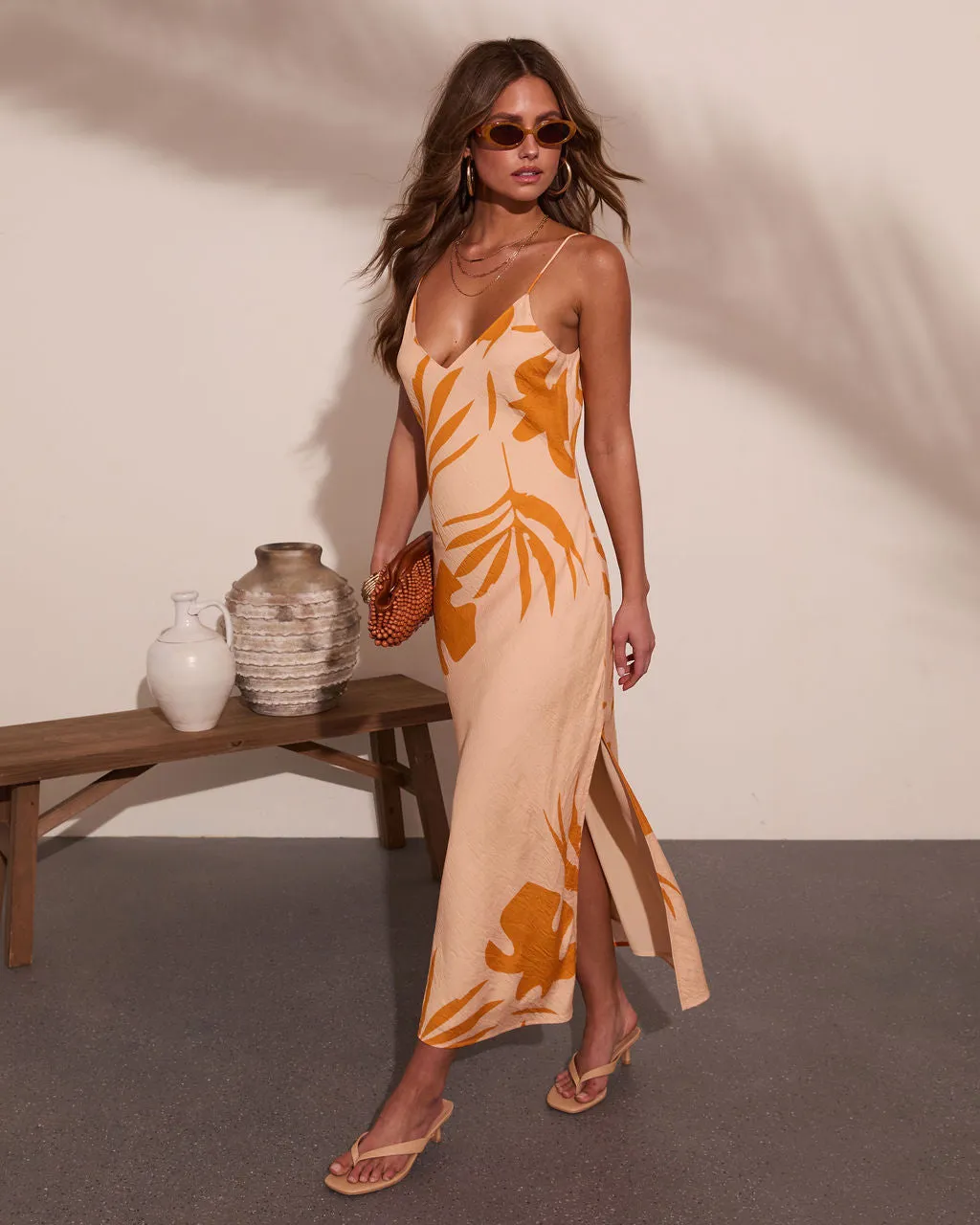 Palm Poise Tropical Print Maxi Dress sold by Vici product image thumbnail 3
