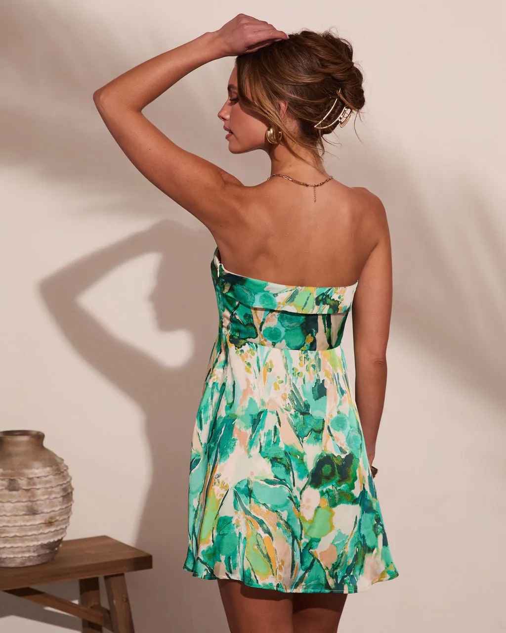 Tiki Breeze Abstract Print Mini Dress sold by Vici product image thumbnail 4