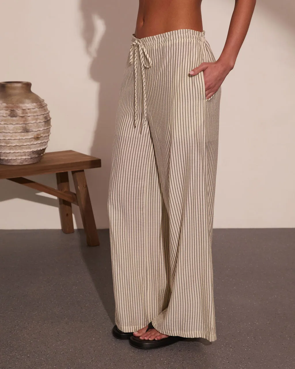 Radiant Horizon Striped Wide Leg Pants sold by Vici product image thumbnail 3
