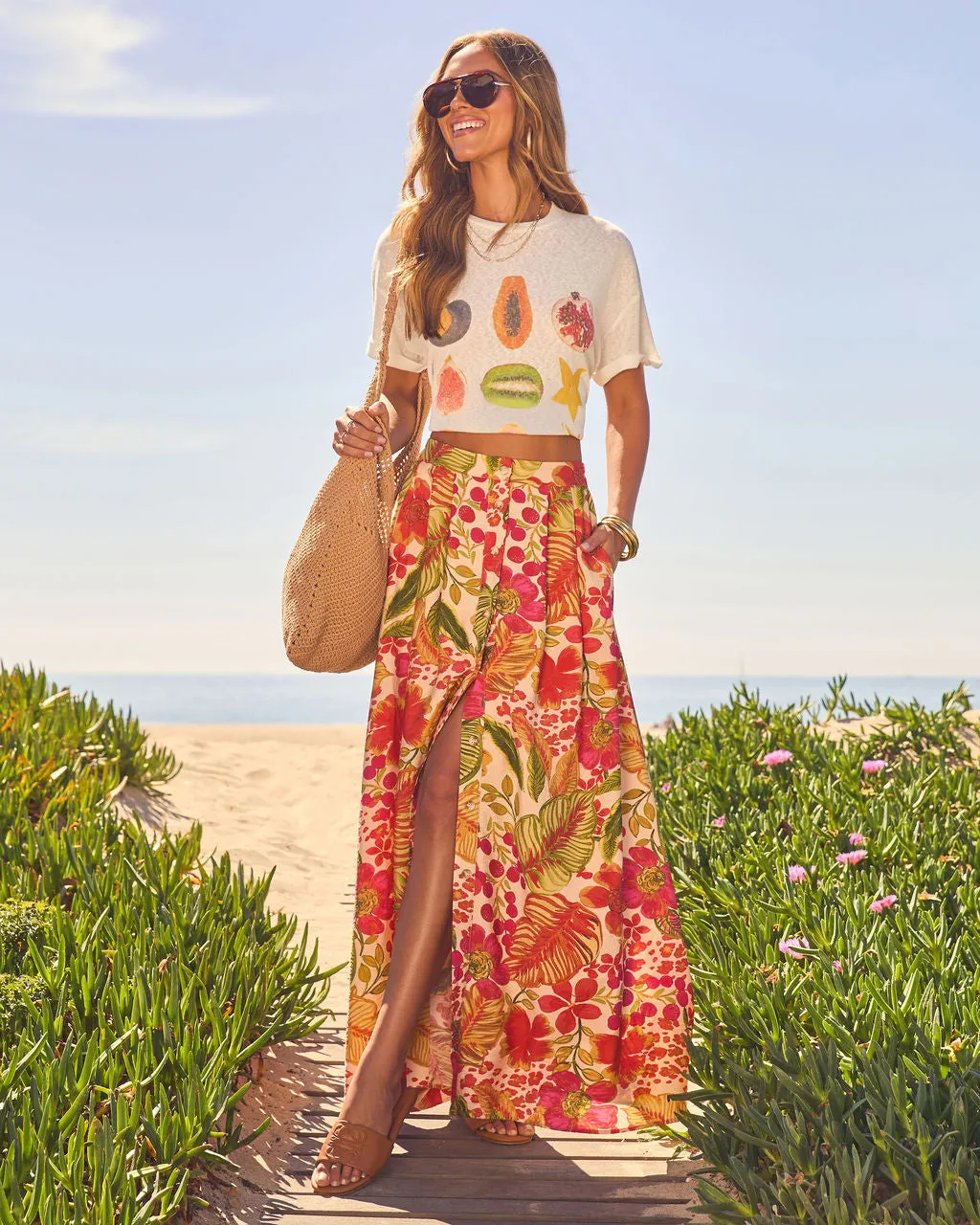 Elsewhere Drift Slouchy Woven Straw Tote Bag sold by Vici product image thumbnail 5