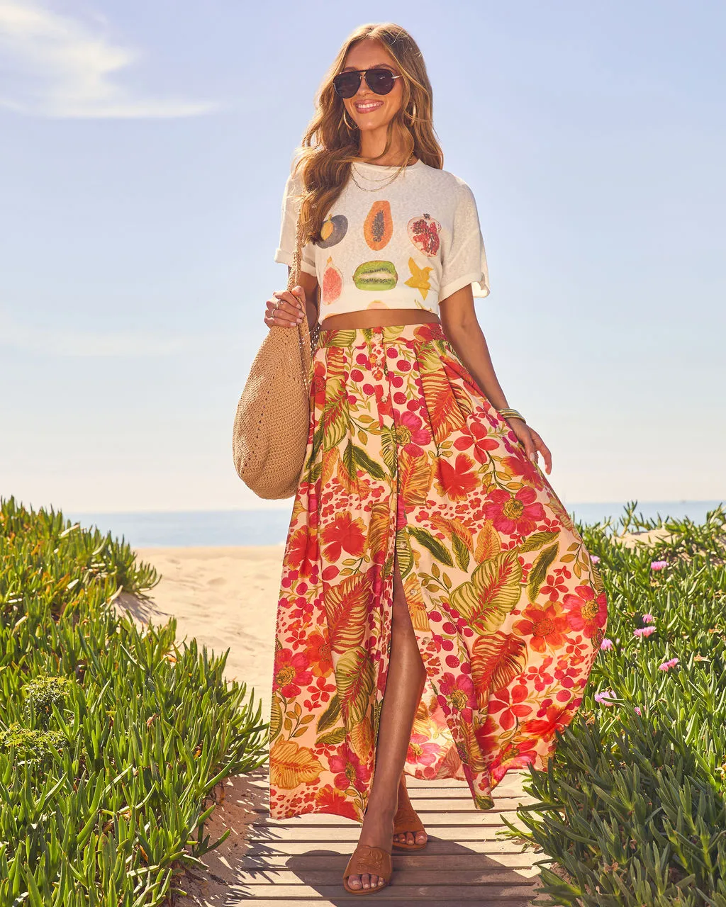 Island Fruit Short Sleeve Graphic Tee sold by Vici product image thumbnail 5