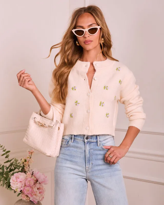 Honeybloom Orchard Knit Floral Sweater made by Vici