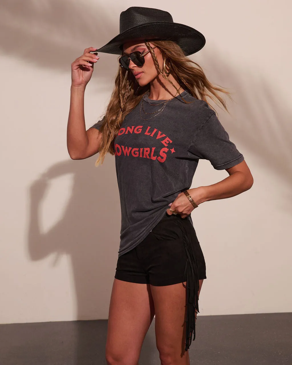 Long Live Cowgirls Short Sleeve Graphic Tee sold by Vici product image thumbnail 3
