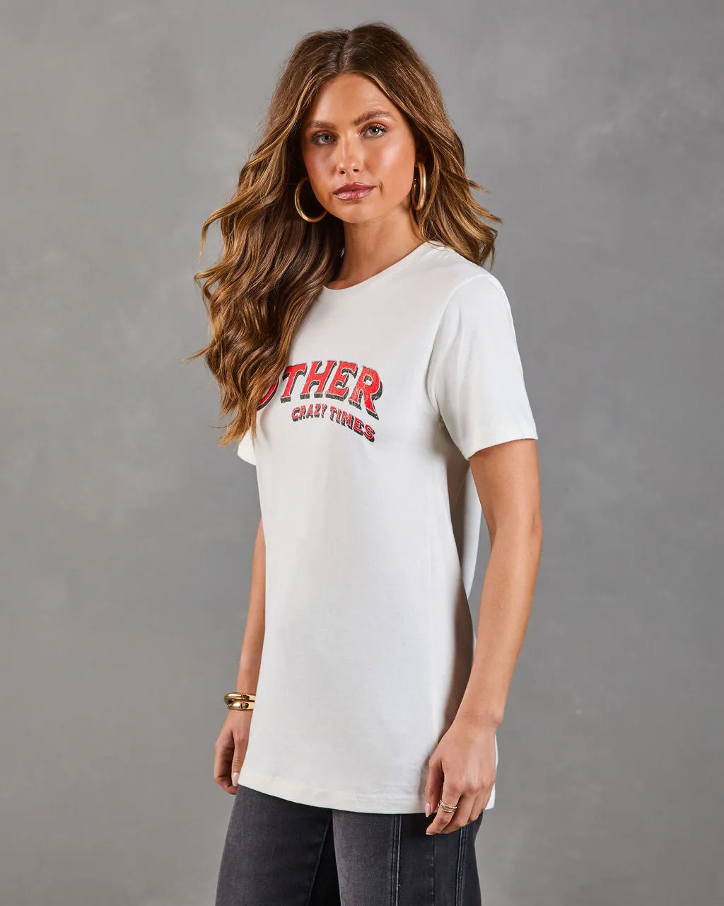 Mother Crazy Times Short Sleeve Graphic Tee sold by Vici product image thumbnail 3